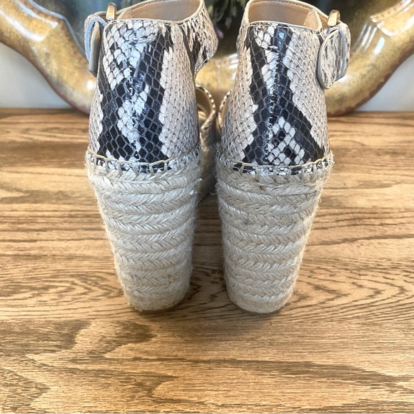 Marc Fisher Faux Snake Skin Women’s Wedge Espadrille Size 9 - Picture 5 of 12